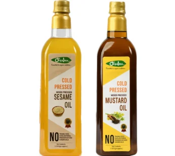 Sesame Oil & Mustard Oil Combo Pack (1ltr)